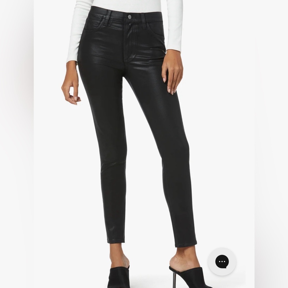 Joe's Jeans THE CHARLIE
HIGH RISE SKINNY ANKLE // COATED // BLACK